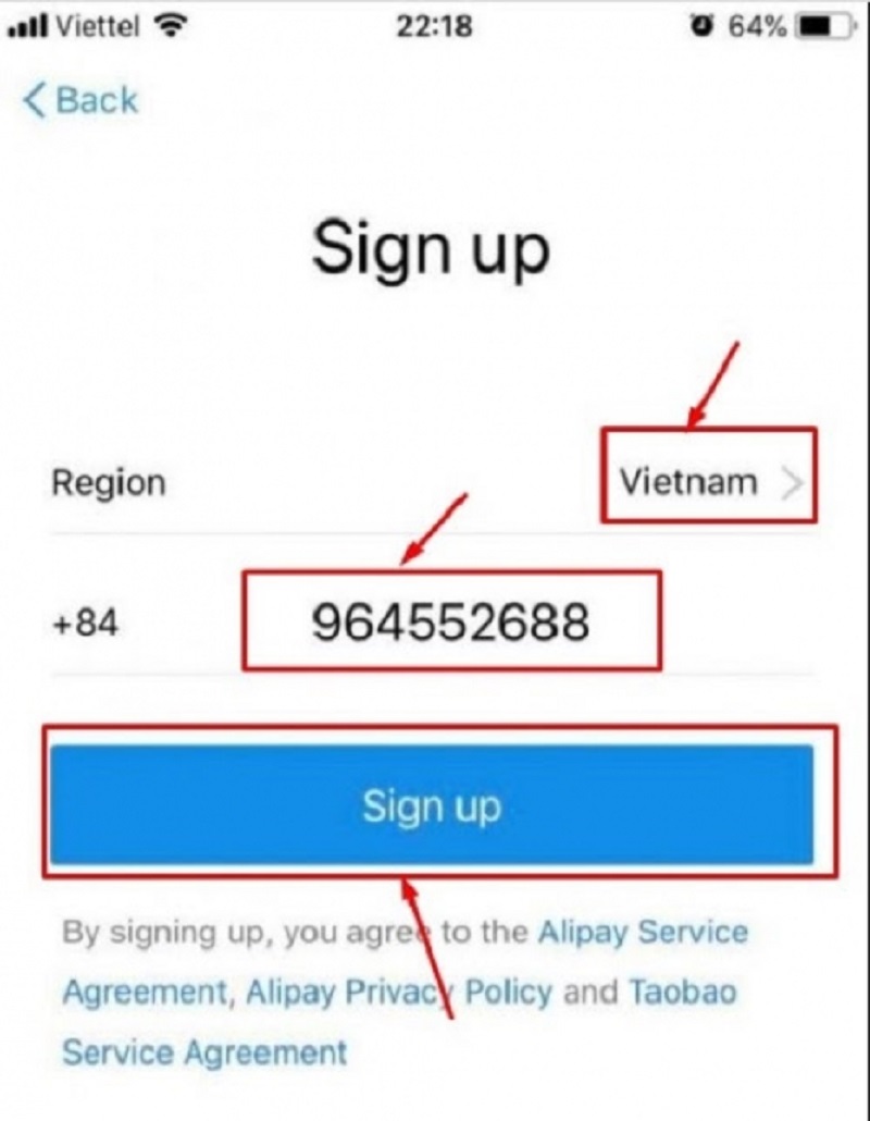đăng ký Alipay