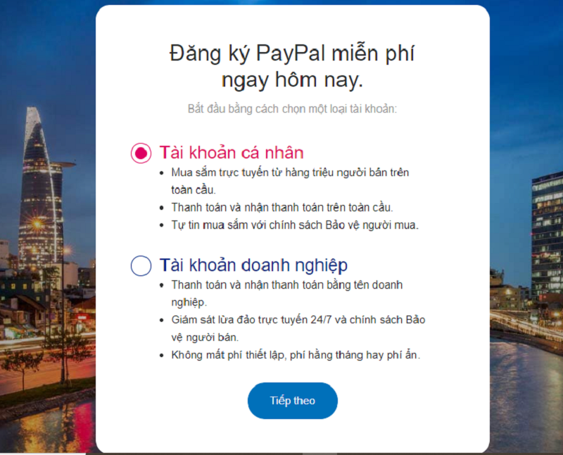 đăng ký Paypal là gì