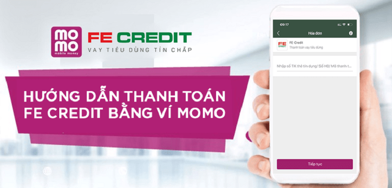 Cách thanh toán khoản vay Fe Credit qua ví điện tử 