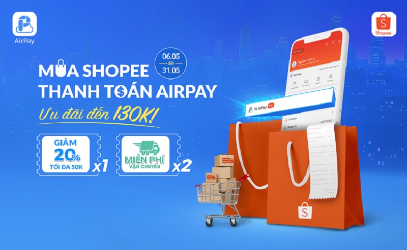 cách liên kết Airpay với Shopee nhận nhiều ưu đãi